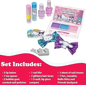 Maquillaje De Hello Kitty Con Accesorios