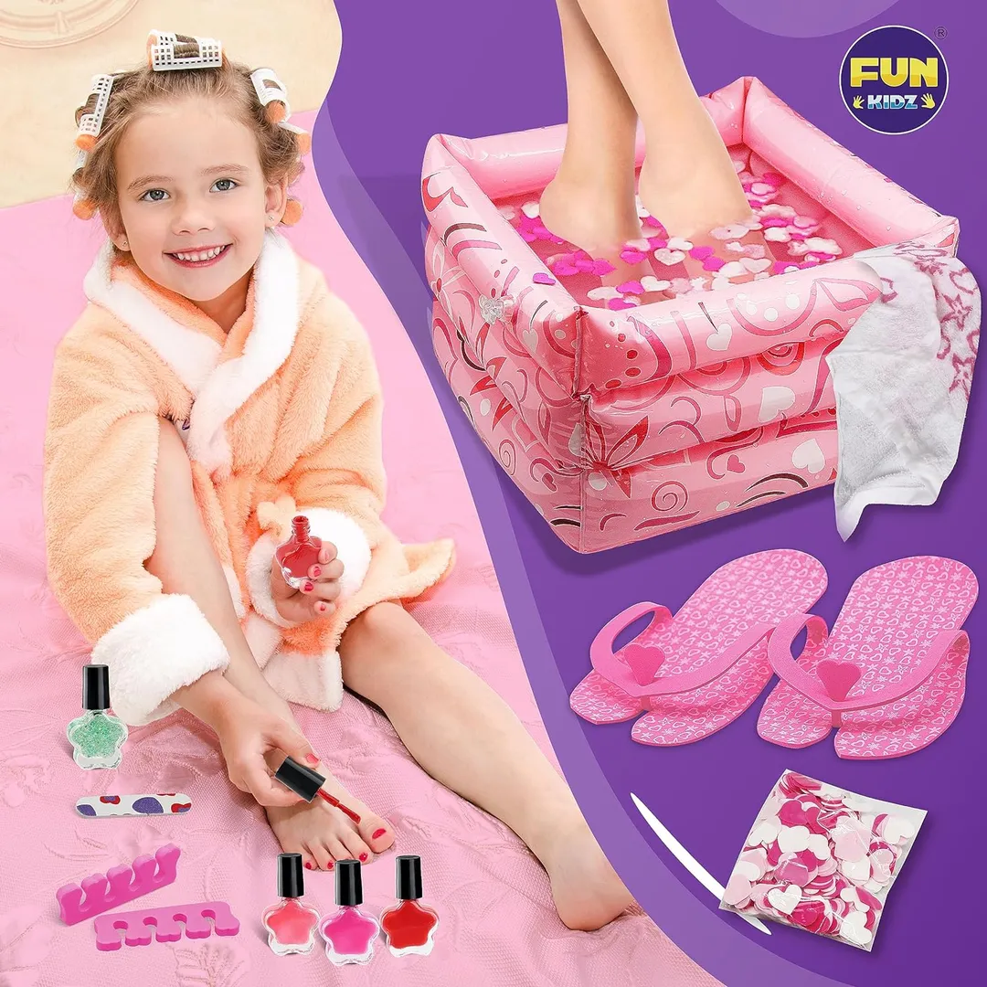 Funkidz - Kit De Spa De Pies Para Niñas uña