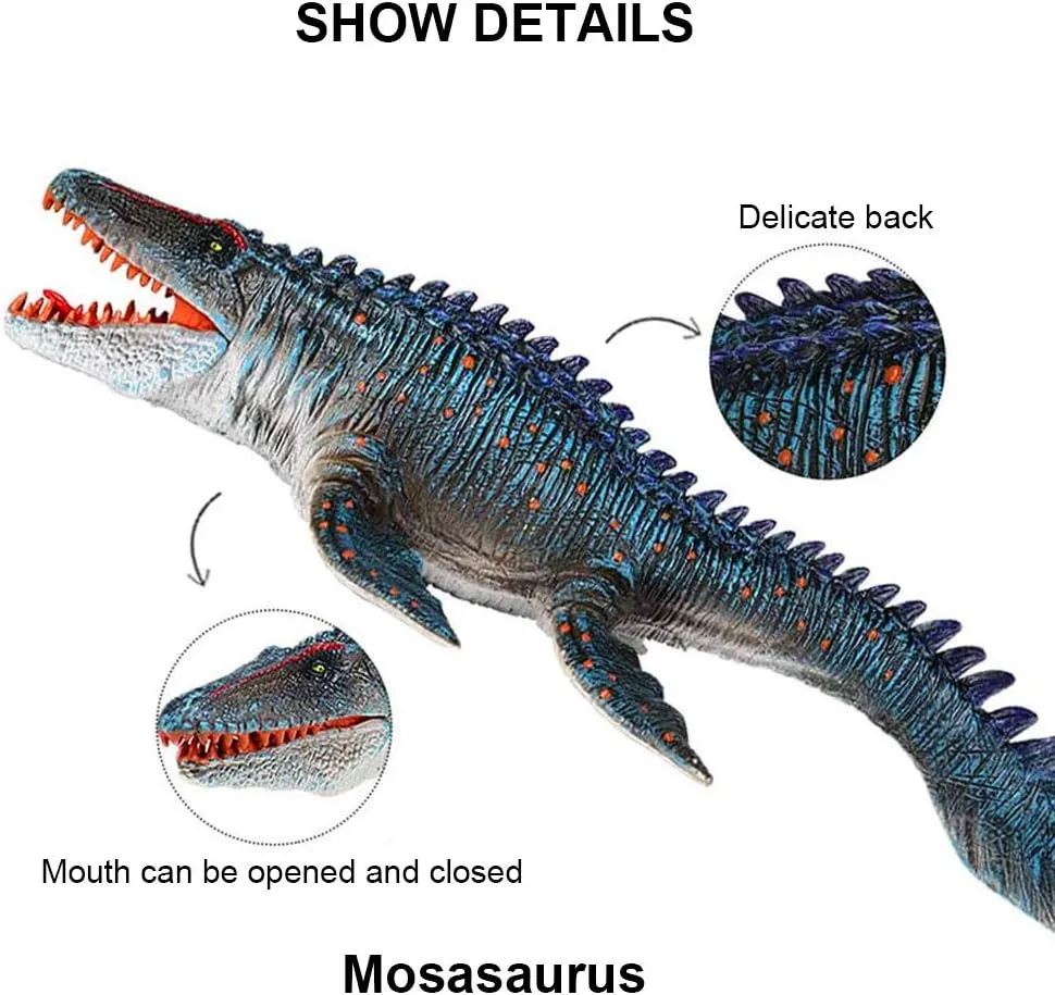 Sienon Jurassic - Juguete Grande De Dinosaurio Mosasaurus