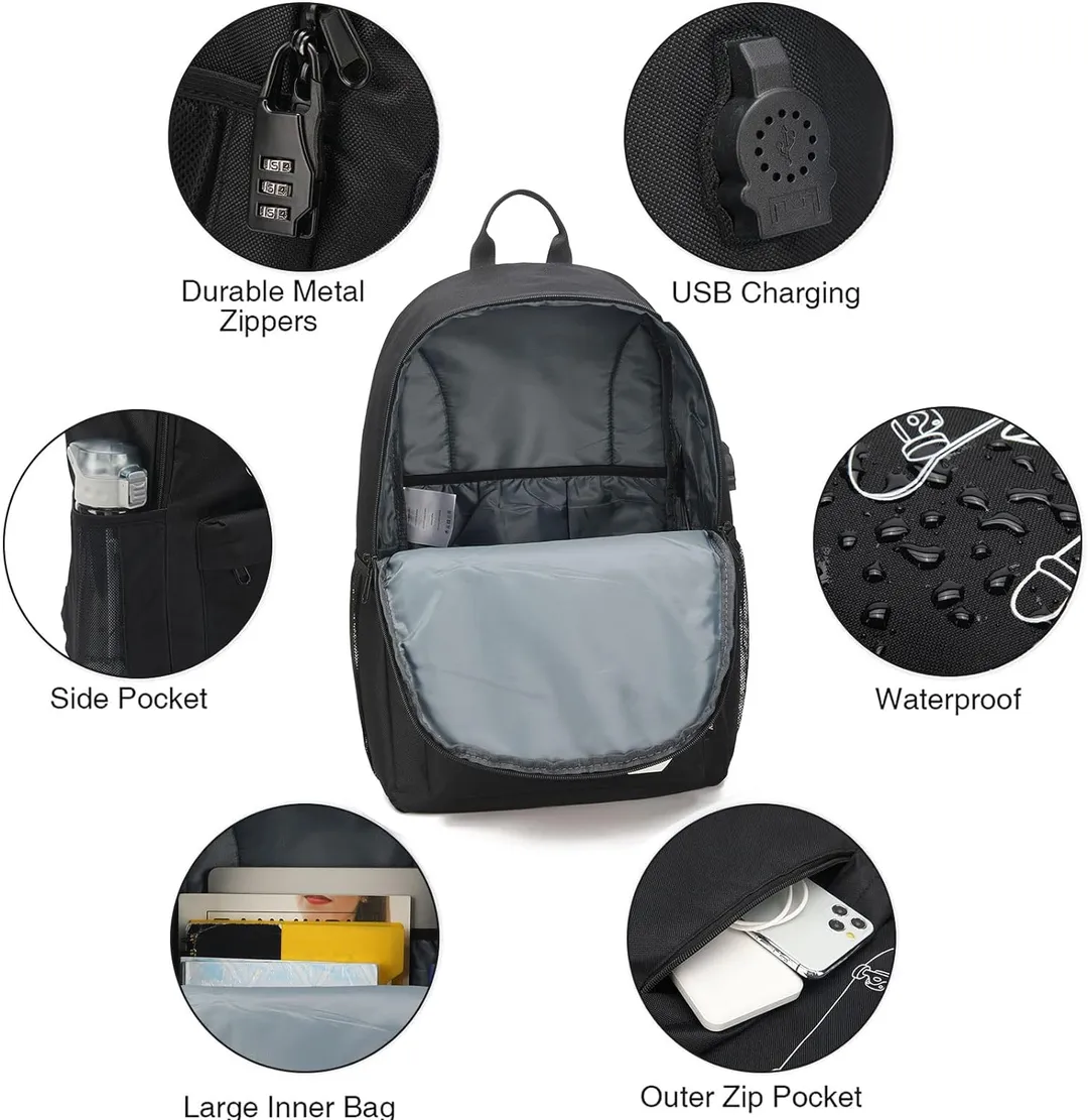 Morral Negro Con USB