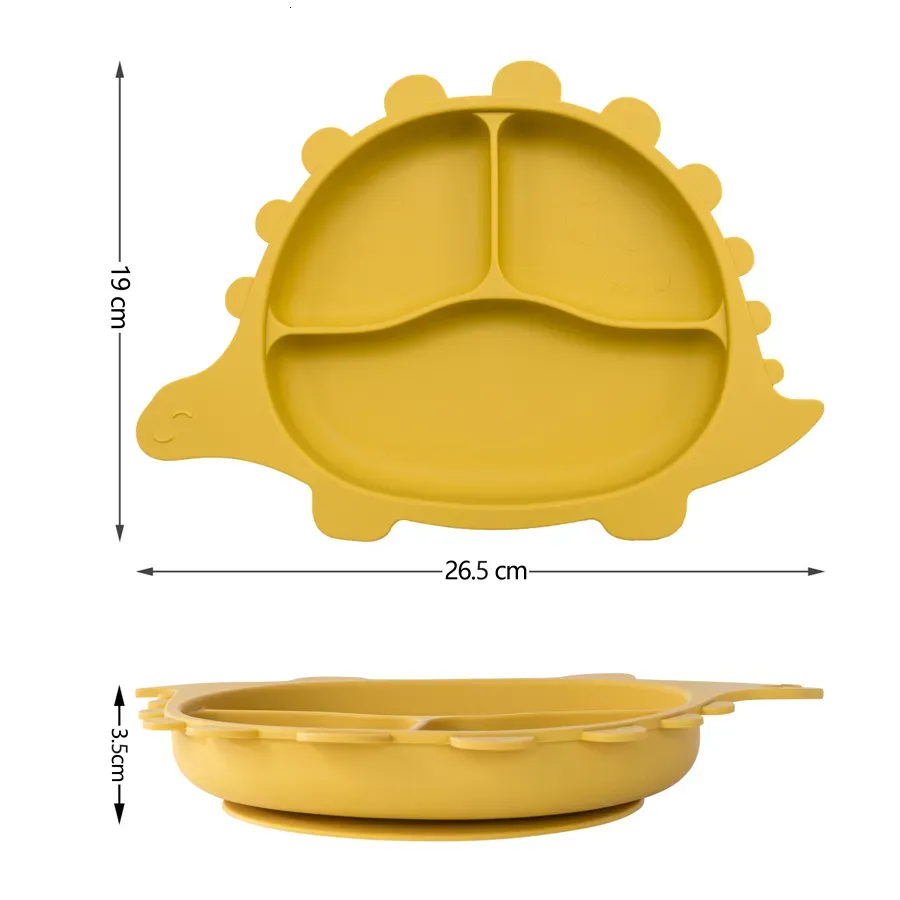 Plato silicona Dinosaurio