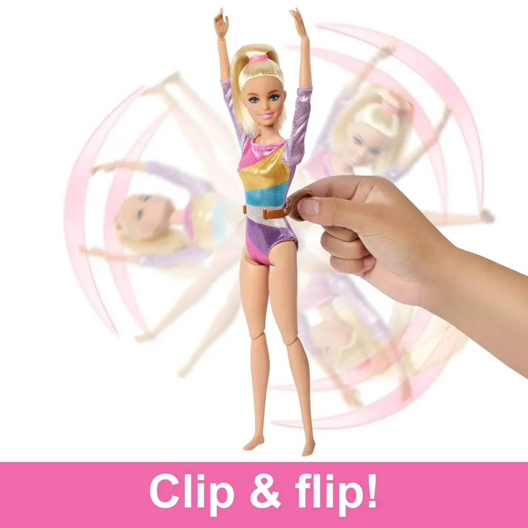 Barbie Juego De Gimnasia Rubia