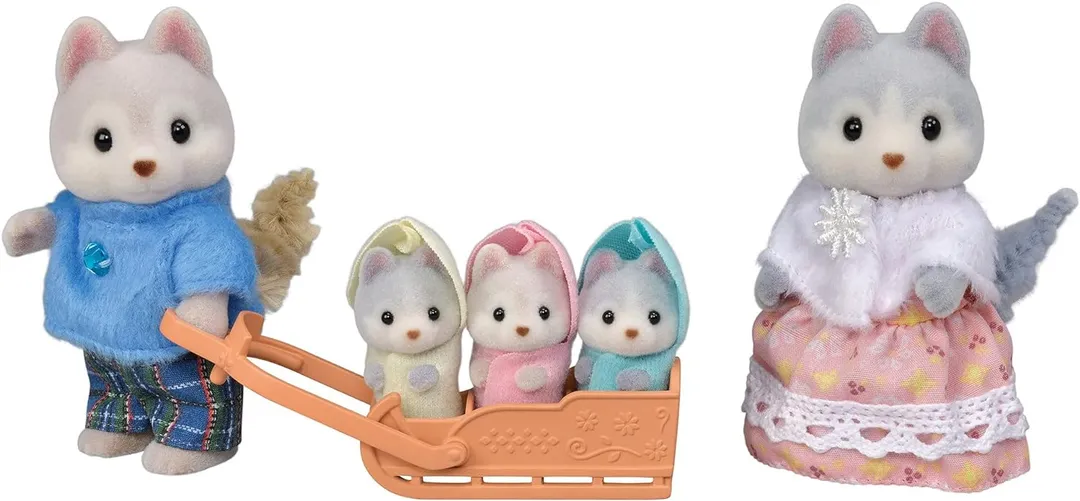 Calico Critters Husky Family