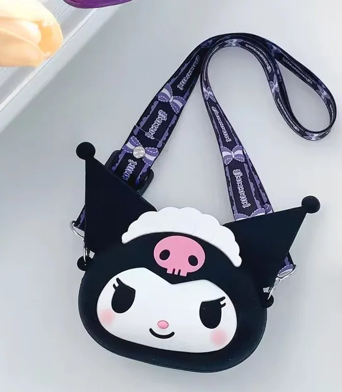 Bolso De Silicona De Kuromi Negro