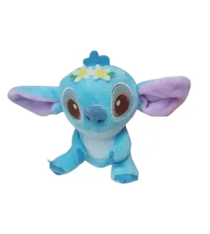 Llavero Peluche De Stitch Con Floresitas Amarillas