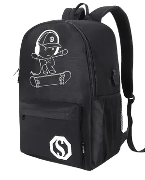 Morral Negro Con USB