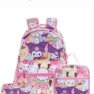 Morral × 3 De Lujo Sanrio Rosa - Kuromi, Pochacco, Hello Kitty, Cinnamoroll, Pompompurin