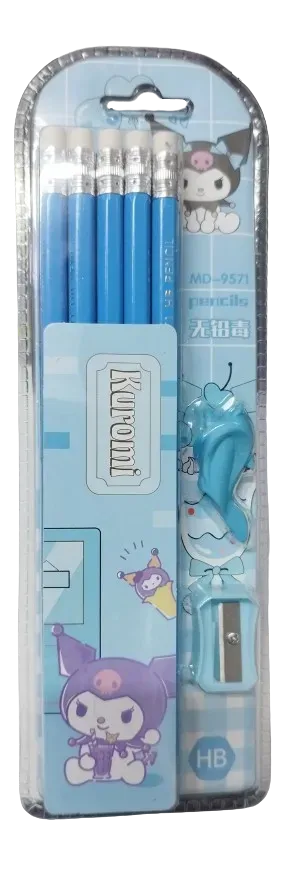 Set De Lapices Sanrio Color Azules X10