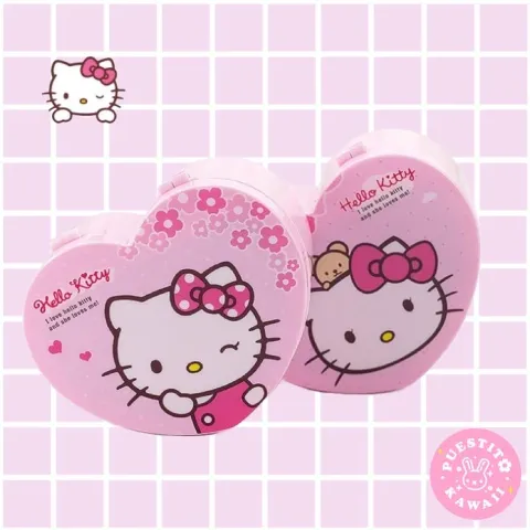 Cosmetiquera De Hello Kittty Rosada En Corazon