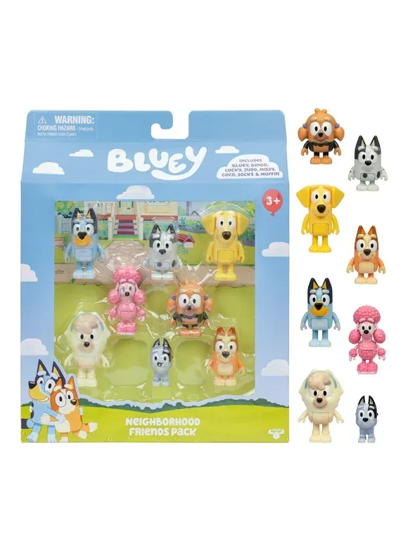 Pack De 8 Figuras De Bluey