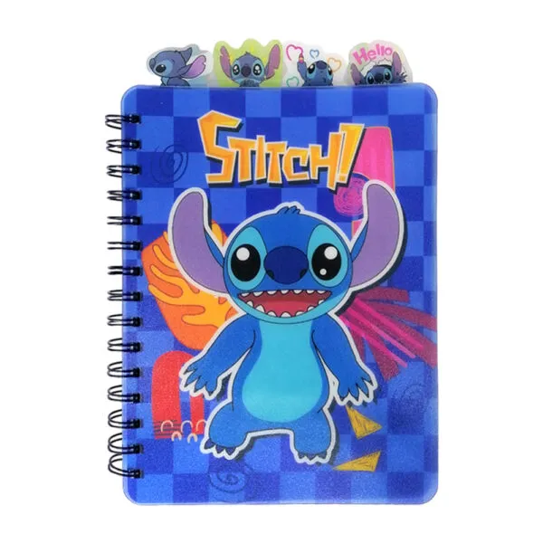 Agenda Doble De Stitch Azul