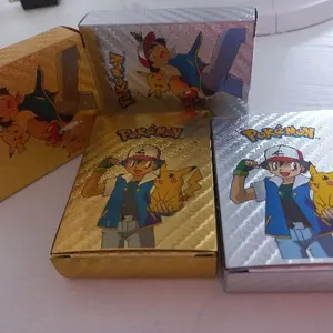 Caja De 50 Cartas Pokemon plateada