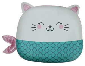 Bolso De Gatico Tierno - Verde Con Blanco