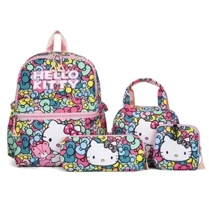 Morral De Hello Kitty Moños De Colores x3