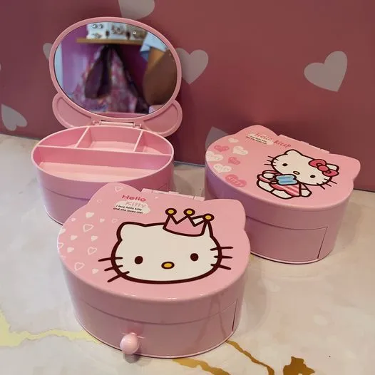 Cosmetiquera De Hello Kitty Rosada