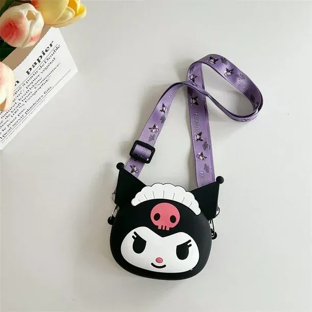 Bolso De Silicona De Kuromi Negro