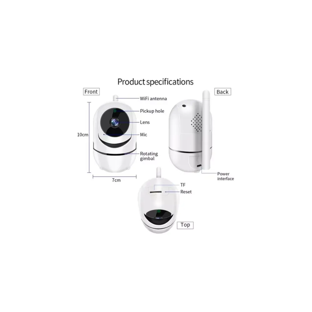 CAMARA DE SEGURIDAD IP WIFI ROBOTICA 360