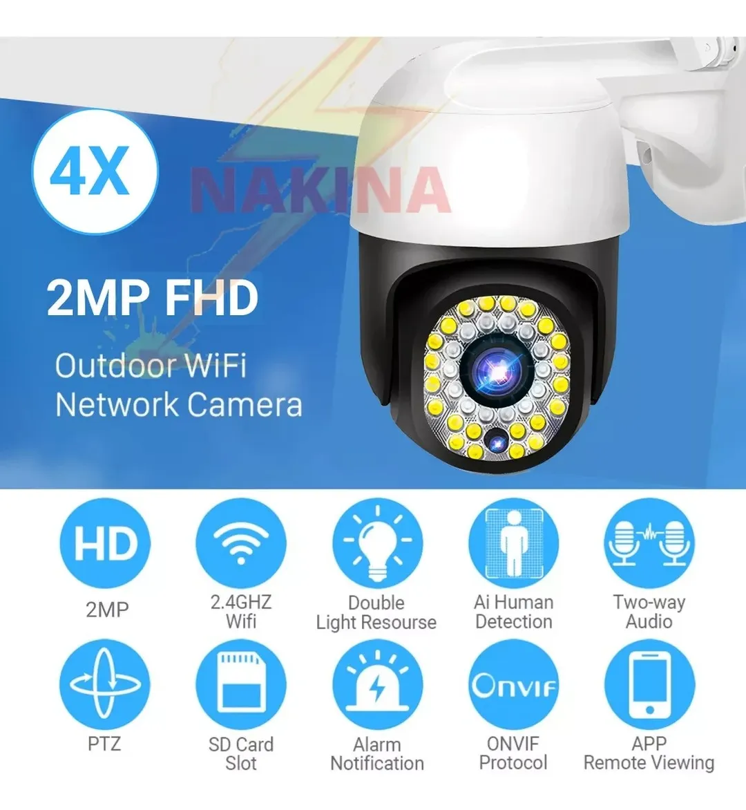 CAMARA IP DE SEGURIDAD VIGILANCIA EXTERI