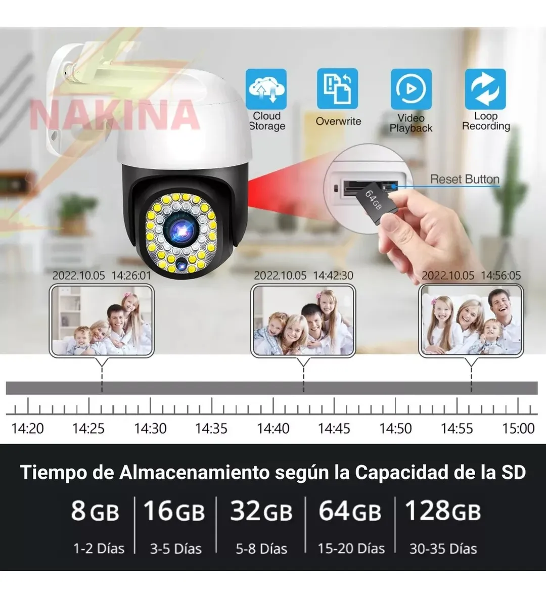 CAMARA IP DE SEGURIDAD VIGILANCIA EXTERI