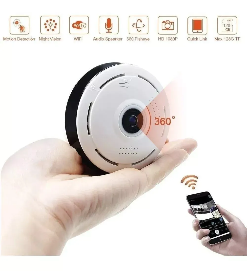 CAMARA PANORÁMICA 360 SEGURIDAD WIFI