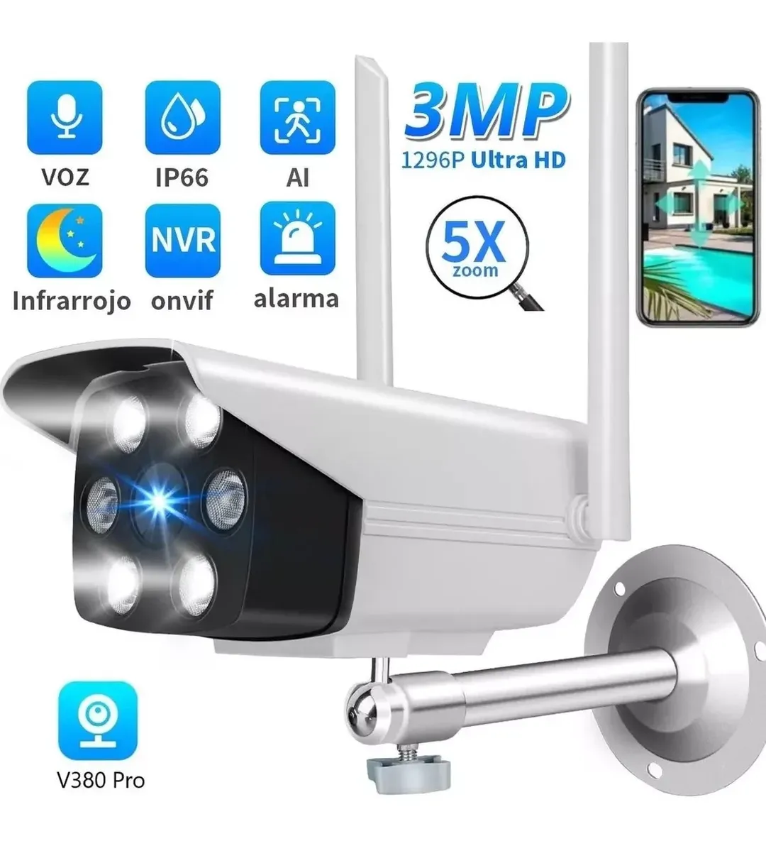 CAMARA IP DE SEGURIDAD PTZV380 PRO FIJA