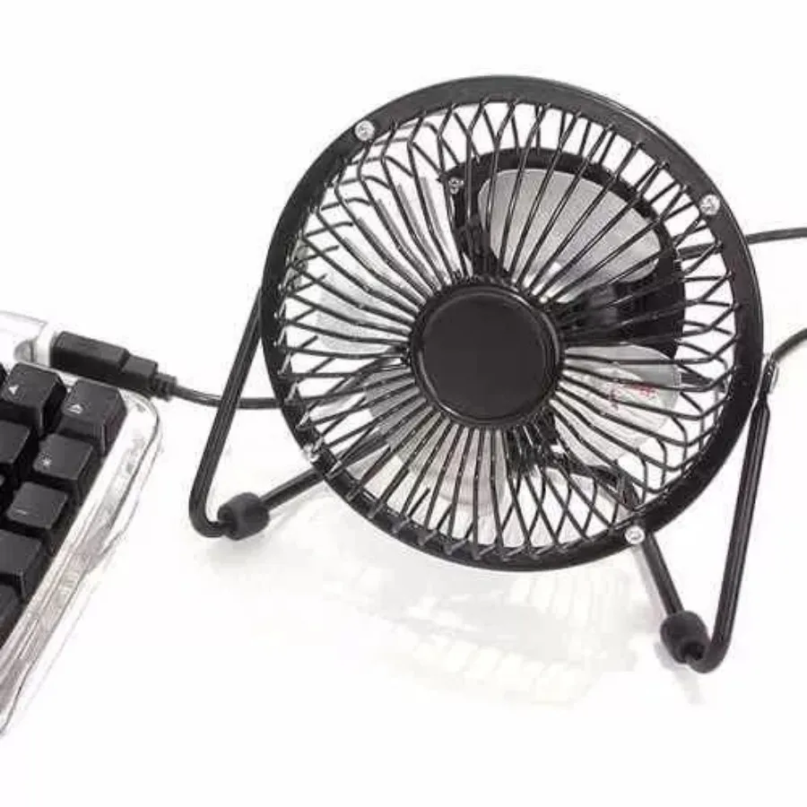 VENTILADOR MINI METALICO PORTATIL USB