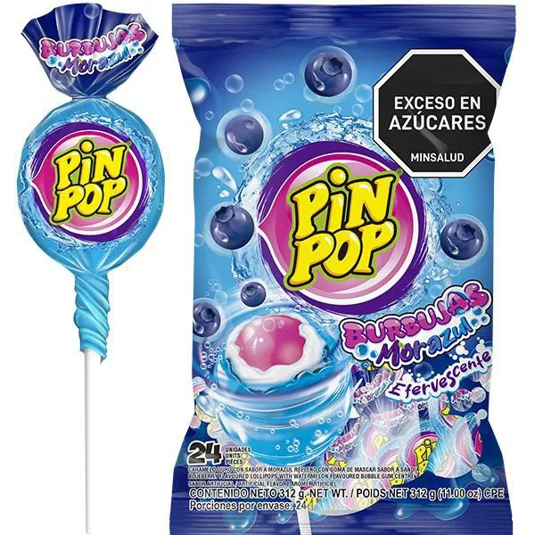 Pin pop azul