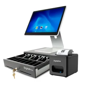 AIO POS - Combo terminal POS Android 15,6" con cajón monedero e impresora de 80mm