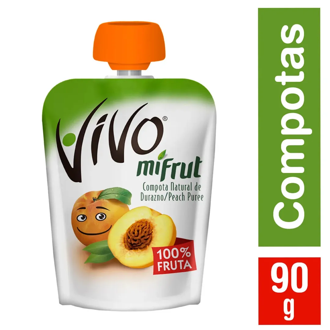 Compota Durazno Vivo 90g