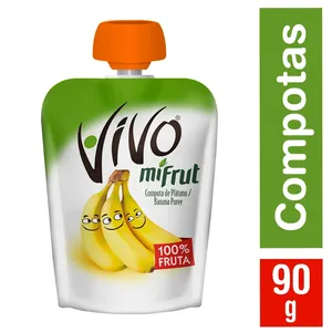 Compota Platano Vivo 90g