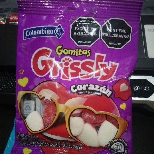 GOMITAS GRISSLY CORAZON 70g