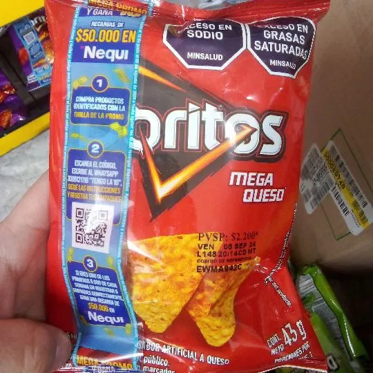 DORITOS QUESO 43G