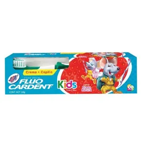 Fluocardent kids + cepillo 50g