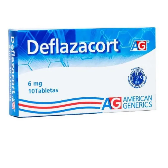 Deflazacort 6mg AG Caja x 10 Tabletas