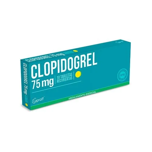 Clopidrogel 75mg caja x 10 tableta laproff