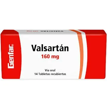 Valsartan 160mg Genfar Caja x 14 Tabletas