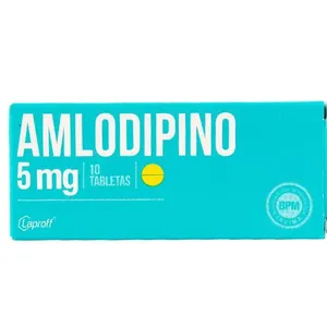 AMLODIPINO 5MG CAJA X 10 TAB LAPROFF