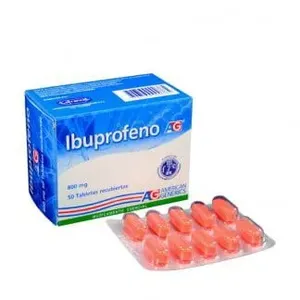 Ibuprofeno 800mg AG Blíster x 10 Tabletas