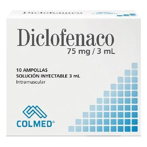 Diclofenaco 75mg Colmed Caja x 10 Ampolla