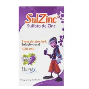 Sulzin 120ml Sulfato de zinc 2mg  Uva