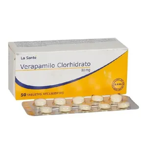 verapamilo  80mg blíster x 10 tableta la sante