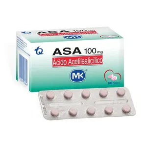 Asa ( ácido acetilsalicilico 100mg ) blíster x 10 tab