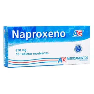 Naproxeno 250mg AG Caja x  10 Tabletas