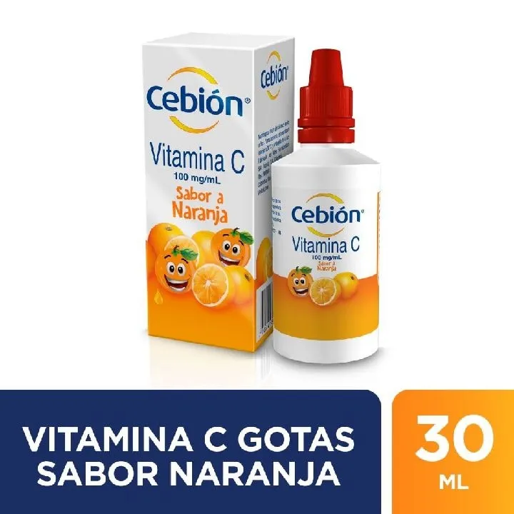 Cebion gotas x 30ml sabor naranja (vitamina c )