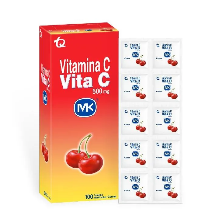 Vitamina c Mk 500mg Cereza Blister x 10 Tab