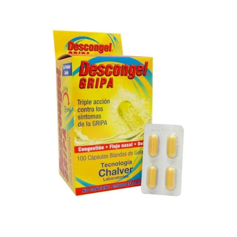 Descongel Gripa Blister x 4 Capsulas