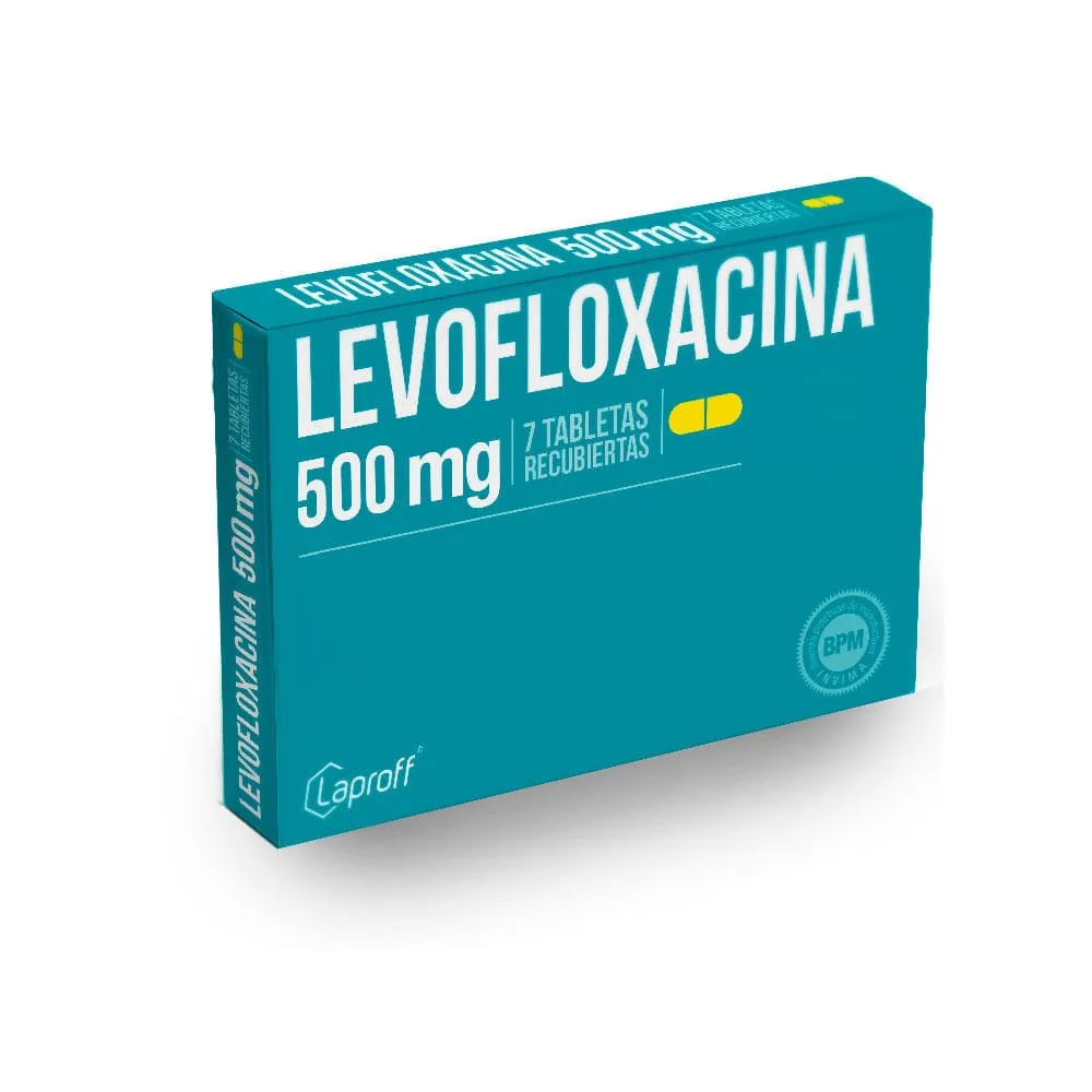 Levofloxacina 500mg Caja x 7 Tab Laproff