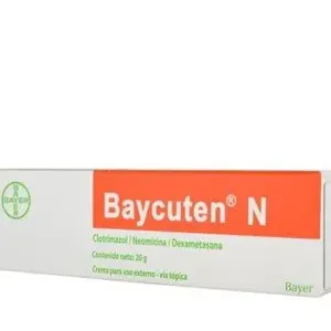 BAYCUTEN N CLOTRIMAZOL + NEOMICINA+ DEXAMETASONA CREMA X 20G