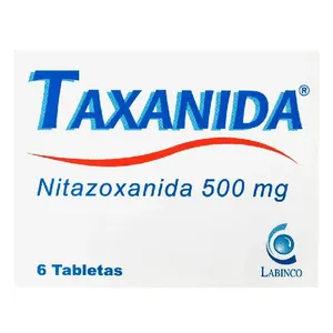 Nitazoxanida ( Taxanida) 500mg Caja x 6 Tab labinco