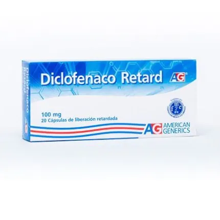 Diclofenaco retard AG Caja x 20 capsulas